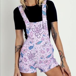 Blackmilk I Was A Teenage Sea Witch Short Overalls